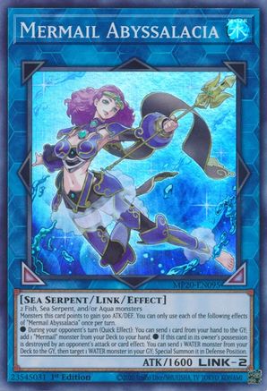Mermail Abyssalacia [MP20-EN095] Super Rare - Trinity Hobby
