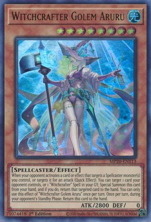 Witchcrafter Golem Aruru [MP20-EN113] Ultra Rare - Trinity Hobby