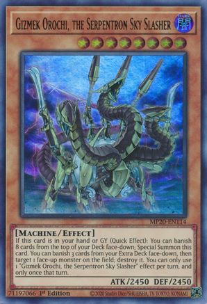 Gizmek Orochi, the Serpentron Sky Slasher [MP20-EN114] Ultra Rare - Trinity Hobby