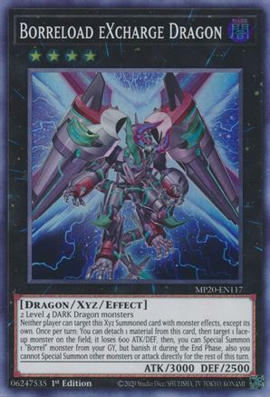 Borreload eXcharge Dragon [MP20-EN117] Super Rare - Trinity Hobby