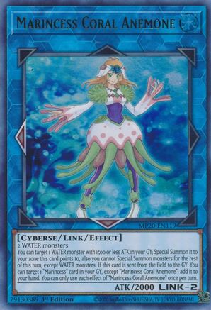 Marincess Coral Anemone [MP20-EN119] Ultra Rare - Trinity Hobby