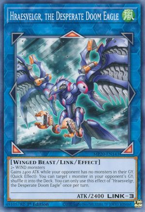 Hraesvelgr, the Desperate Doom Eagle [MP20-EN141] Common - Trinity Hobby