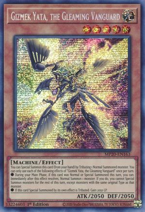 Gizmek Yata, the Gleaming Vanguard [MP20-EN163] Prismatic Secret Rare - Trinity Hobby