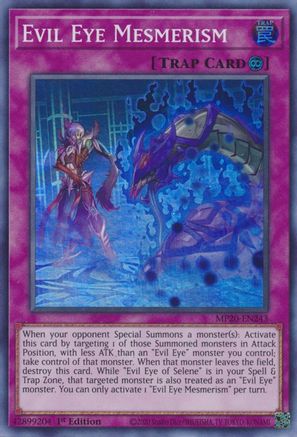 Evil Eye Mesmerism [MP20-EN243] Super Rare - Trinity Hobby