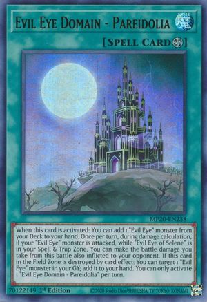 Evil Eye Domain - Pareidolia [MP20-EN238] Ultra Rare - Trinity Hobby
