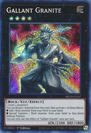 Gallant Granite [MP20-EN167] Prismatic Secret Rare - Trinity Hobby