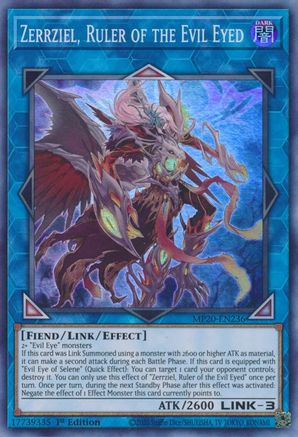 Zerrziel, Ruler of the Evil Eyed [MP20-EN236] Super Rare - Trinity Hobby