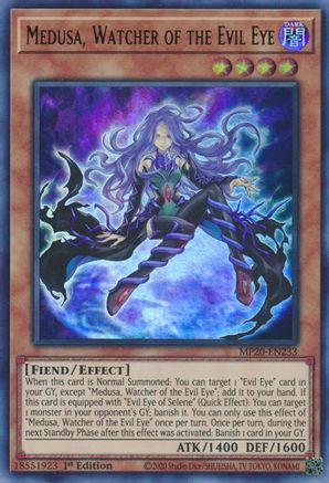 Medusa, Watcher of the Evil Eye [MP20-EN233] Ultra Rare - Trinity Hobby