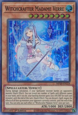 Witchcrafter Madame Verre [MP20-EN224] Super Rare - Trinity Hobby