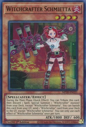 Witchcrafter Schmietta [MP20-EN221] Ultra Rare - Trinity Hobby