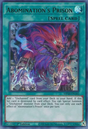 Abomination's Prison [MP20-EN182] Ultra Rare - Trinity Hobby