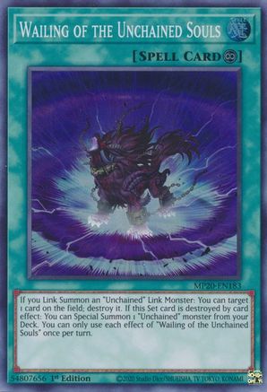 Wailing of the Unchained Souls [MP20-EN183] Super Rare - Trinity Hobby