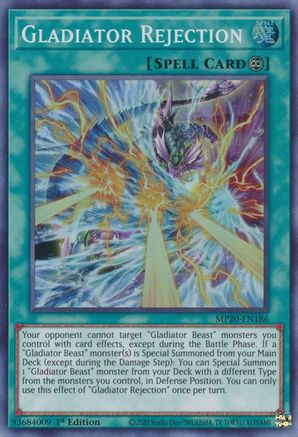 Gladiator Rejection [MP20-EN186] Super Rare - Trinity Hobby