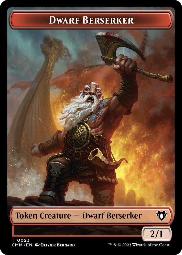 Dwarf Berserker Token [Commander Masters Tokens] - Trinity Hobby