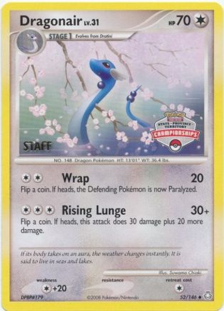 Dragonair (52/146) (State Province Territory Championship Staff) [Diamond & Pearl: Legends Awakened] - Trinity Hobby