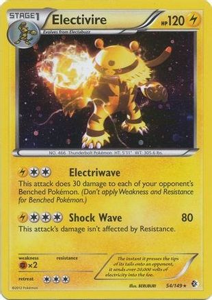 Electivire (54/149) (Cosmos Holo) (Blister Exclusive) [Black & White: Boundaries Crossed] - Trinity Hobby