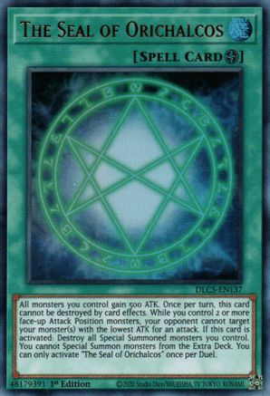 The Seal of Orichalcos [DLCS-EN137] Ultra Rare - Trinity Hobby