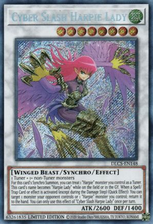 Cyber Slash Harpie Lady [DLCS-EN148] Secret Rare - Trinity Hobby