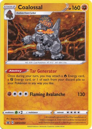 Coalossal (SWSH054) [Sword & Shield: Black Star Promos] - Trinity Hobby