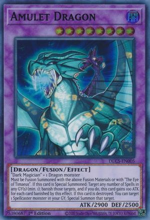 Amulet Dragon (Green) [DLCS-EN005] Ultra Rare - Trinity Hobby