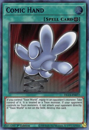 Comic Hand (Blue) [DLCS-EN077] Ultra Rare - Trinity Hobby