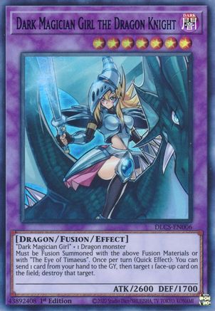 Dark Magician Girl the Dragon Knight (Green) [DLCS-EN006] Ultra Rare - Trinity Hobby