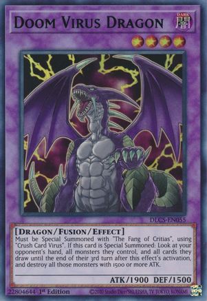 Doom Virus Dragon (Blue) [DLCS-EN055] Ultra Rare - Trinity Hobby