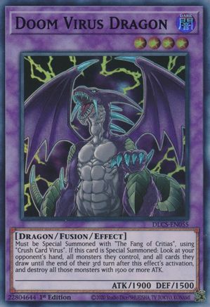 Doom Virus Dragon (Green) [DLCS-EN055] Ultra Rare - Trinity Hobby