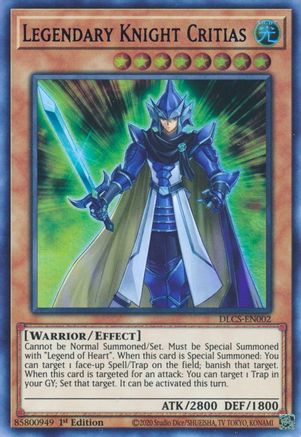 Legendary Knight Critias (Blue) [DLCS-EN002] Ultra Rare - Trinity Hobby