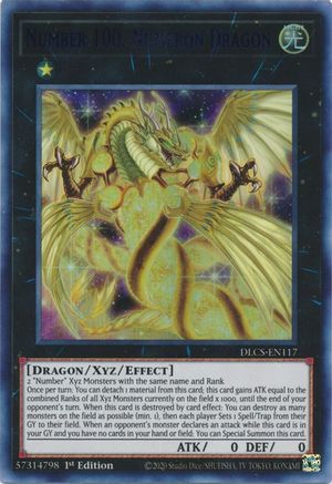 Number 100: Numeron Dragon (Blue) [DLCS-EN117] Ultra Rare - Trinity Hobby