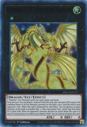 Number 100: Numeron Dragon (Purple) [DLCS-EN117] Ultra Rare - Trinity Hobby