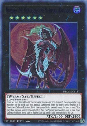 Number 24: Dragulas the Vampiric Dragon (Blue) [DLCS-EN118] Ultra Rare - Trinity Hobby