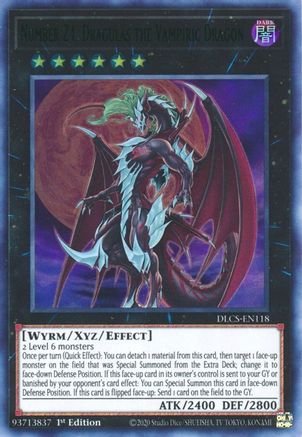 Number 24: Dragulas the Vampiric Dragon (Green) [DLCS-EN118] Ultra Rare - Trinity Hobby