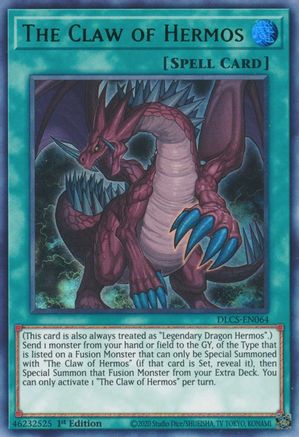 The Claw of Hermos (Green) [DLCS-EN064] Ultra Rare - Trinity Hobby