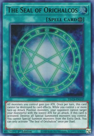 The Seal of Orichalcos (Green) [DLCS-EN137] Ultra Rare - Trinity Hobby