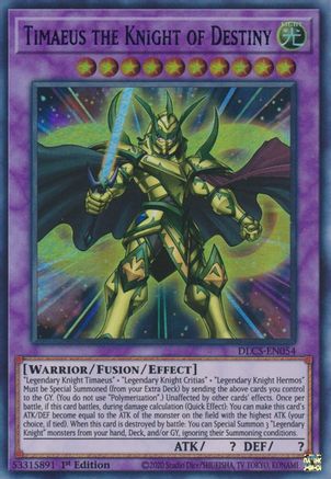 Timaeus the Knight of Destiny (Blue) [DLCS-EN054] Ultra Rare - Trinity Hobby