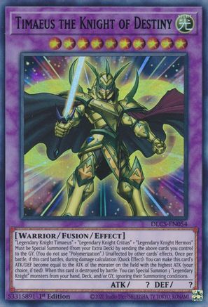 Timaeus the Knight of Destiny (Purple) [DLCS-EN054] Ultra Rare - Trinity Hobby