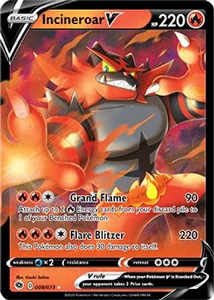 Incineroar V (008/073) [Sword & Shield: Champion's Path] - Trinity Hobby