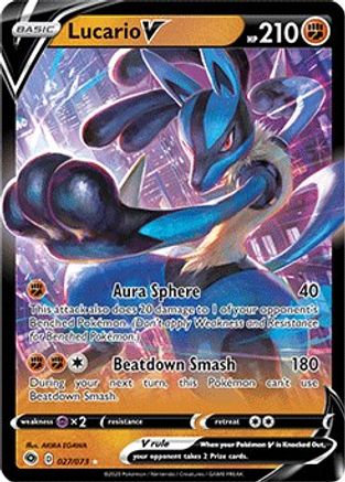 Lucario V (027/073) [Sword & Shield: Champion's Path] - Trinity Hobby