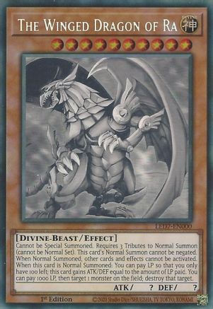The Winged Dragon of Ra (Ghost Rare) [LED7-EN000] Ghost Rare - Trinity Hobby