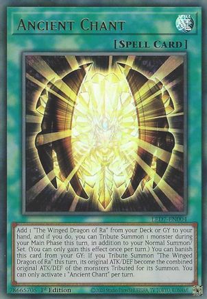 Ancient Chant [LED7-EN004] Ultra Rare - Trinity Hobby