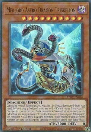 Meklord Astro Dragon Triskelion [LED7-EN016] Ultra Rare - Trinity Hobby