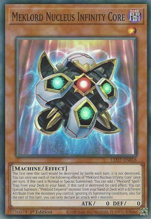 Meklord Nucleus Infinity Core [LED7-EN018] Super Rare - Trinity Hobby