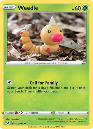 Weedle (002/073) [Sword & Shield: Champion's Path] - Trinity Hobby