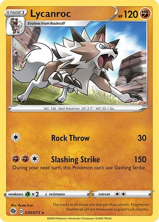 Lycanroc (030/073) [Sword & Shield: Champion's Path] - Trinity Hobby