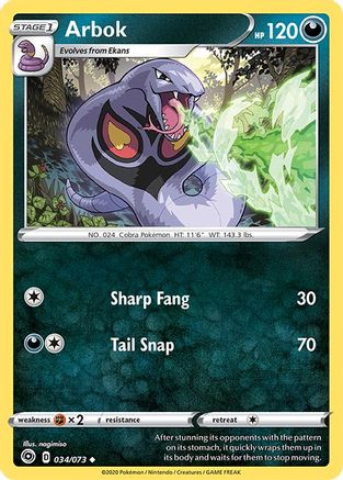 Arbok (034/073) [Sword & Shield: Champion's Path] - Trinity Hobby
