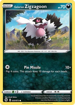 Galarian Zigzagoon (035/073) [Sword & Shield: Champion's Path] - Trinity Hobby