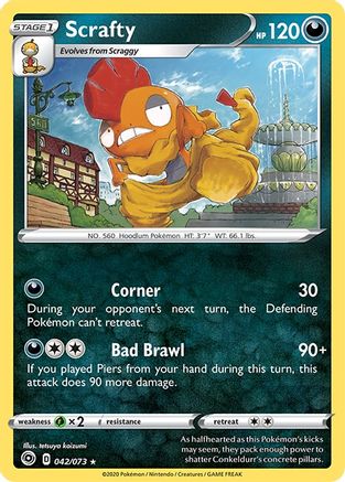 Scrafty (042/073) [Sword & Shield: Champion's Path] - Trinity Hobby