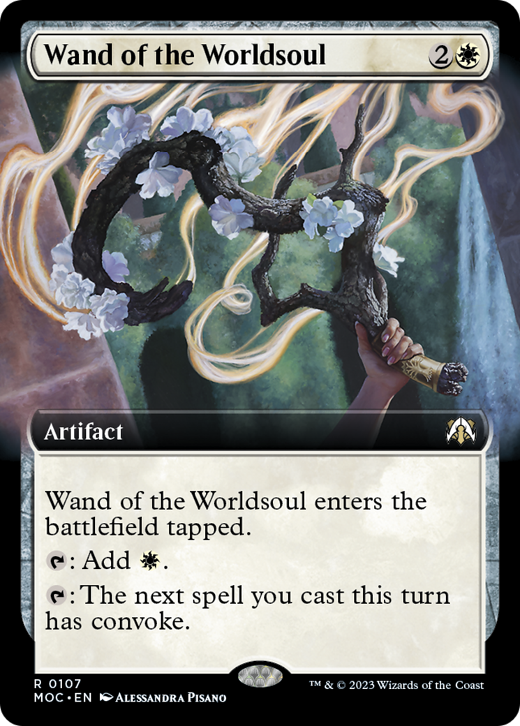 Wand of the Worldsoul (Extended Art) [March of the Machine Commander] - Trinity Hobby