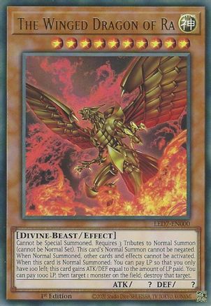 The Winged Dragon of Ra (Alternate Art) [LED7-EN000] Ultra Rare - Trinity Hobby